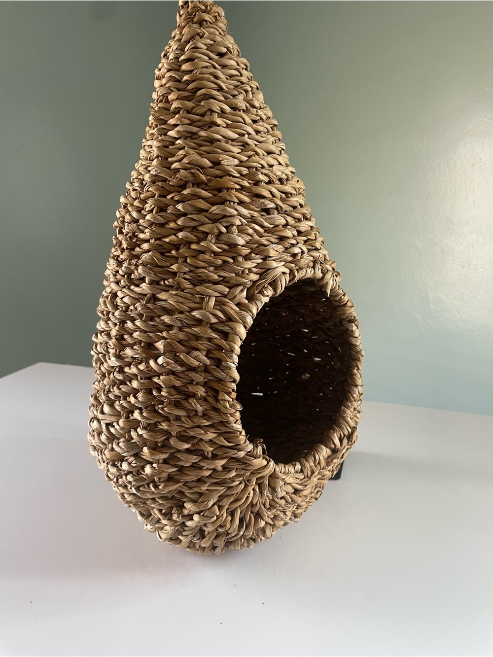 Korissa Savar Boho Hanging Pot Planter Sea Grass Raffia 17.5 x 8.5 - Picture 2 of 13